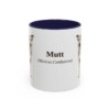 11oz Mutt Latin Mug, Navy, front view