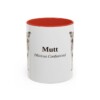 11oz Mutt Latin Mug, Red, front view