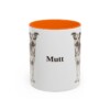 11oz Mutt Mug, Orange, front view