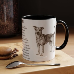 11oz Mutt Mug, Black, lifestyle photo