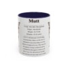 11oz Mutt Mug, Navy, front view