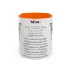 11oz Mutt Mug, Orange, front view