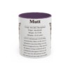 11oz Mutt Mug, Purple, front view
