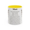 11oz Mutt Mug, Yellow, front view