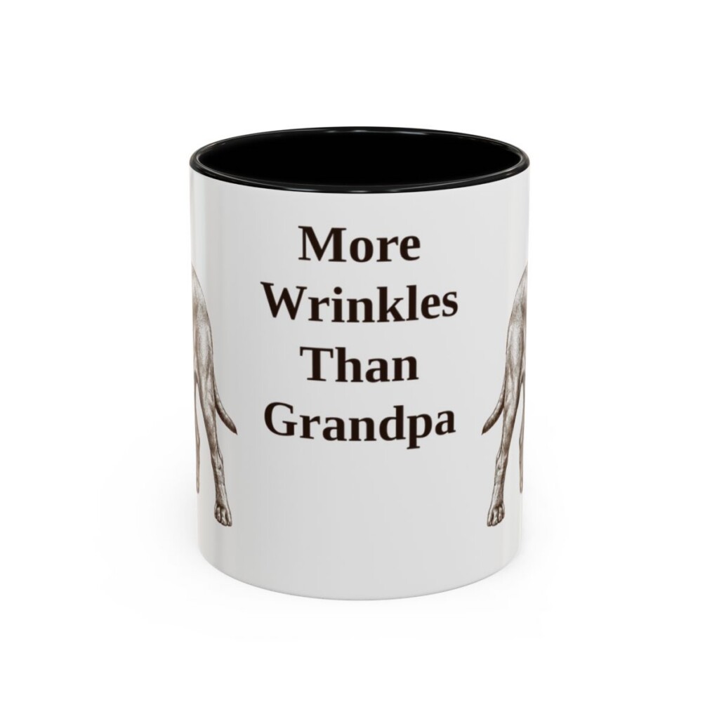 11oz Funny Neapolitan Mastiff Mug, Black, front view