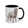 11oz Funny Neapolitan Mastiff Mug, Black, right side view