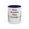 11oz Funny Neapolitan Mastiff Mug, Navy, front view