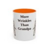 11oz Funny Neapolitan Mastiff Mug, Orange, front view