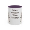 11oz Funny Neapolitan Mastiff Mug, Purple, front view