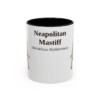 11oz Neapolitan Mastiff Latin Mug, Black, front view