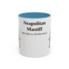 11oz Neapolitan Mastiff Latin Mug, Light Blue, front view