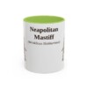11oz Neapolitan Mastiff Latin Mug, Light Green, front view