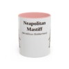 11oz Neapolitan Mastiff Latin Mug, Pink, front view
