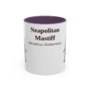 11oz Neapolitan Mastiff Latin Mug, Purple, front view