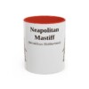 11oz Neapolitan Mastiff Latin Mug, Red, front view