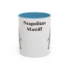 11oz Neapolitan Mastiff Mug, Light Blue, front view