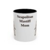 11oz Neapolitan Mastiff Dog Mom Mug, Black, front view