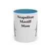 11oz Neapolitan Mastiff Dog Mom Mug, Light Blue, front view