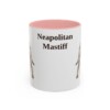 11oz Neapolitan Mastiff Mug, Pink, front view