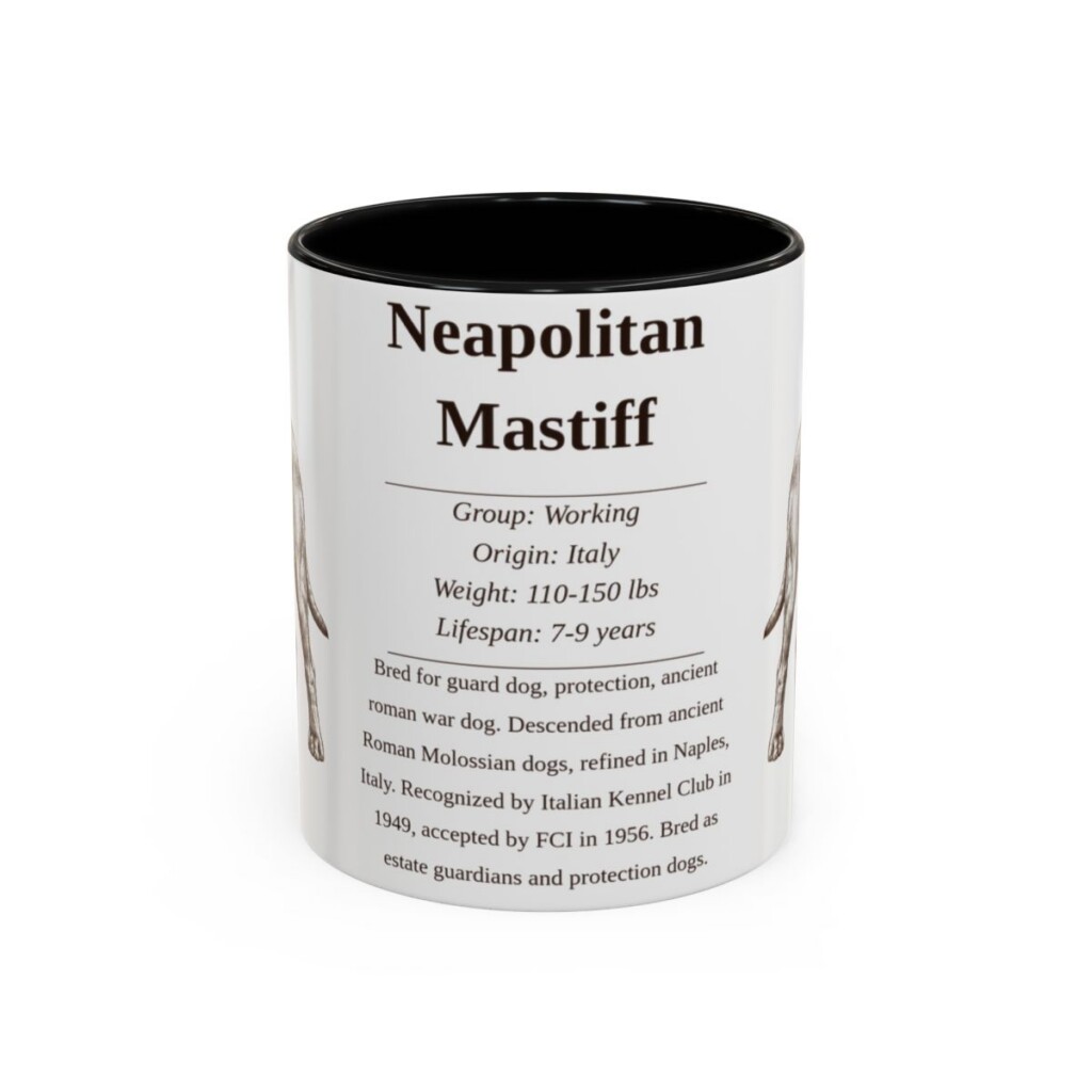 11oz neapolitan mastiff mug, Black