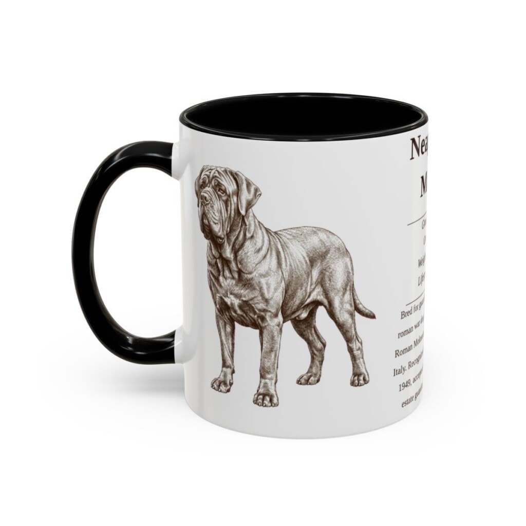 11oz neapolitan mastiff mug, Black