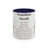 11oz neapolitan mastiff mug, Navy
