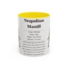 11oz neapolitan mastiff mug, Yellow