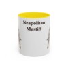 11oz Neapolitan Mastiff Mug, Yellow, front view
