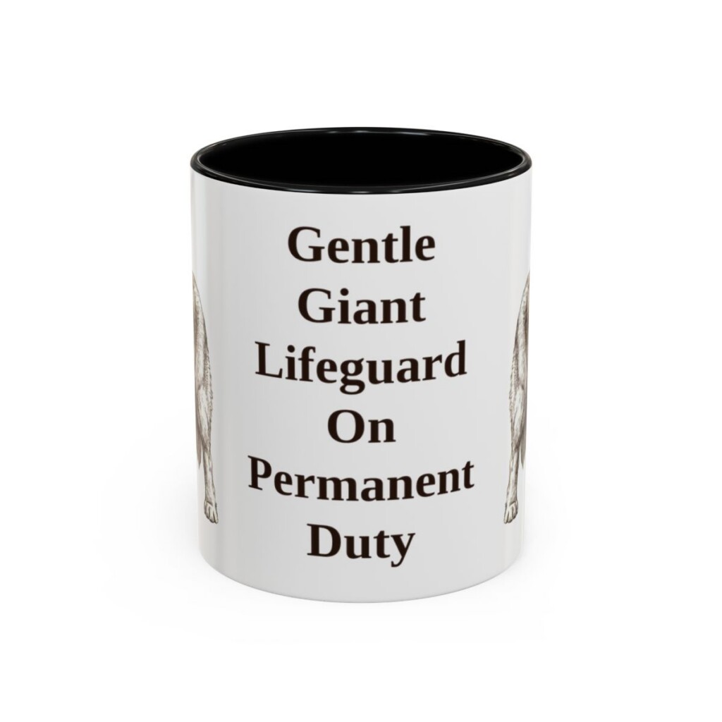 11oz-newfoundland-dog-mug-humor-black-front 11oz Funny Newfoundland Dog Mug, Black, front view