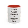 11oz-newfoundland-dog-mug-humor-red 11oz Funny Newfoundland Dog Mug, Red, front view