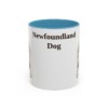 11oz-newfoundland-dog-mug-light-blue 11oz Newfoundland Dog Mug, Light Blue, front view