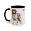 11oz Newfoundland Dog Dog Mom Mug, Black, left side view