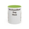 11oz Newfoundland Dog Dog Mom Mug, Light Green, front view