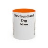 11oz Newfoundland Dog Dog Mom Mug, Orange, front view