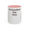 11oz Newfoundland Dog Dog Mom Mug, Pink, front view