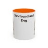 11oz-newfoundland-dog-mug-orange 11oz Newfoundland Dog Mug, Orange, front view