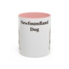 11oz-newfoundland-dog-mug-pink 11oz Newfoundland Dog Mug, Pink, front view