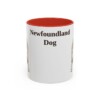 11oz-newfoundland-dog-mug-red 11oz Newfoundland Dog Mug, Red, front view
