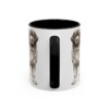 11oz Newfoundland Dog Mug, Black, back view