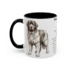 11oz Newfoundland Dog Mug, Black, left side view
