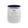 11oz Newfoundland Dog Mug, Navy, front view
