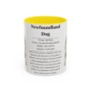 11oz Newfoundland Dog Mug, Yellow, front view