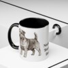 11oz Norfolk Terrier Dog Dad Mug, Black, lifestyle photo