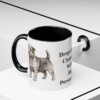 11oz Funny Norfolk Terrier Mug, Black, lifestyle photo
