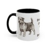 11oz Funny Norfolk Terrier Mug, Black, left side view