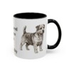 11oz Funny Norfolk Terrier Mug, Black, right side view