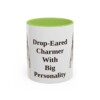 11oz Funny Norfolk Terrier Mug, Light Green, front view