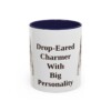 11oz Funny Norfolk Terrier Mug, Navy, front view
