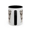 11oz Norfolk Terrier Latin Mug, Black, back view
