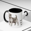 11oz Norfolk Terrier Dog Mom Mug, Black, lifestyle photo